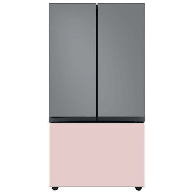 Panneau De Tiroir Congélateur Pour Réfrigérateur 3 Portes Bespoke De Samsung, Verre, Gris Mat, 17,63 X 42,13 X 0,75 Po 6 Panneau De Tiroir Congélateur Pour Réfrigérateur 3 Portes Bespoke De Samsung, Verre, Gris Mat, 17,63 X 42,13 X 0,75 Po – Image 4