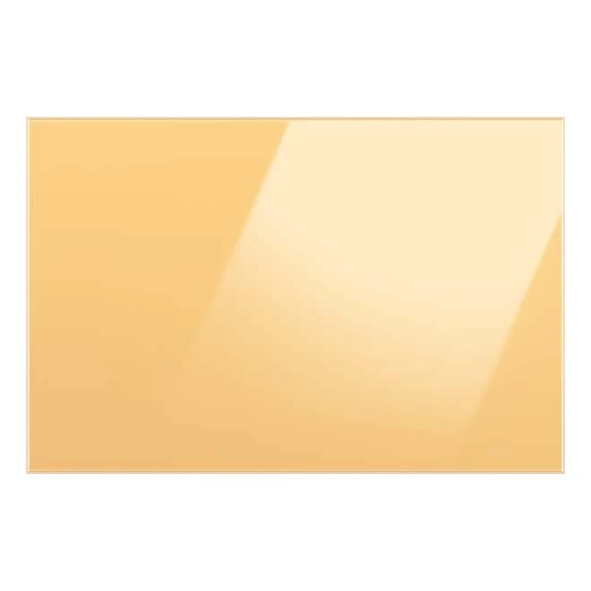 Panneau De Tiroir Congélateur De Réfrigérateur 3 Portes Bespoke De Samsung, Verre, Jaune Soleil Levant, 35,63 X 23,5 Po 3 Panneau De Tiroir Congélateur De Réfrigérateur 3 Portes Bespoke De Samsung, Verre, Jaune Soleil Levant, 35,63 X 23,5 Po