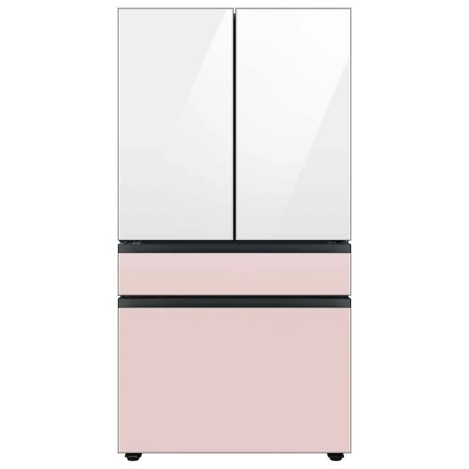 Panneau De Tiroir Congélateur Pour Réfrigérateur à 4 Portes Bespoke Par Samsung, Verre, Rose, 35,63 X 22,25 X 1,25 Po 4 Panneau De Tiroir Congélateur Pour Réfrigérateur à 4 Portes Bespoke Par Samsung, Verre, Rose, 35,63 X 22,25 X 1,25 Po – Image 2
