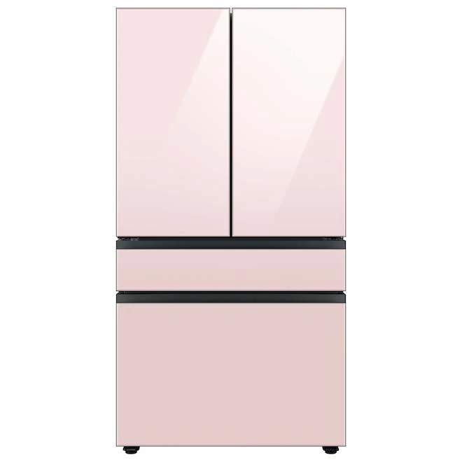 Panneau De Tiroir Congélateur Pour Réfrigérateur à 4 Portes Bespoke Par Samsung, Verre, Rose, 35,63 X 22,25 X 1,25 Po 5 Panneau De Tiroir Congélateur Pour Réfrigérateur à 4 Portes Bespoke Par Samsung, Verre, Rose, 35,63 X 22,25 X 1,25 Po – Image 3