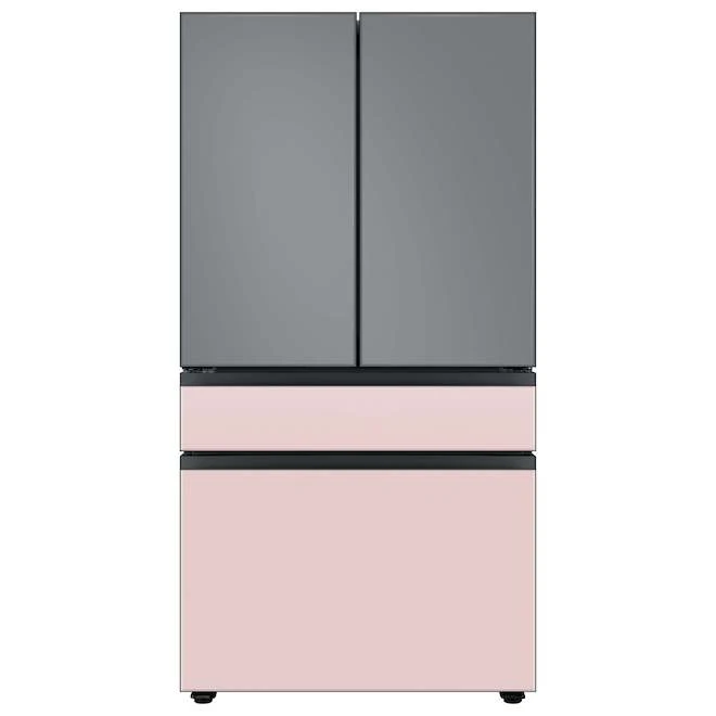 Panneau De Tiroir Congélateur Pour Réfrigérateur à 4 Portes Bespoke Par Samsung, Verre, Rose, 35,63 X 22,25 X 1,25 Po 6 Panneau De Tiroir Congélateur Pour Réfrigérateur à 4 Portes Bespoke Par Samsung, Verre, Rose, 35,63 X 22,25 X 1,25 Po – Image 4
