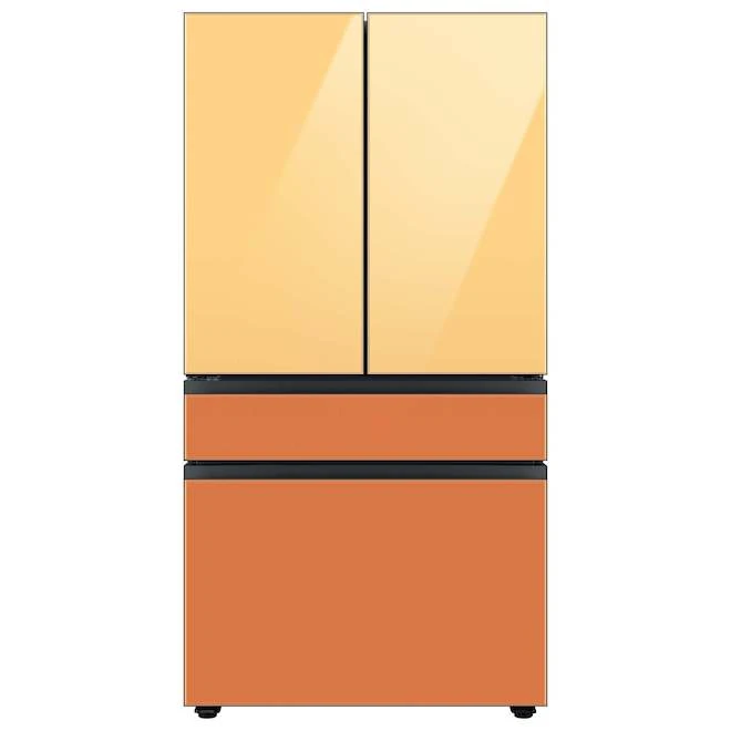 Panneau Supérieur Pour Réfrigérateur 4 Portes Bespoke De Samsung, Verre, Jaune Soleil Levant, 17,63 X 35,5 X 0,75 Po 7 Panneau Supérieur Pour Réfrigérateur 4 Portes Bespoke De Samsung, Verre, Jaune Soleil Levant, 17,63 X 35,5 X 0,75 Po – Image 5