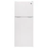 Réfrigérateur à Congélateur En Haut GE Format Appartement Avec 2 Bacs à Légumes, 24 Po, 11,55 Pi³, Blanc