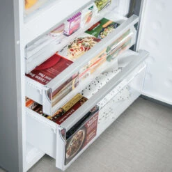 Réfrigérateur Haier à Congélateur Inférieur, 28 Po, 15 Pi³, Acier Inoxydable -Outsunnies Boutique 23085334c L