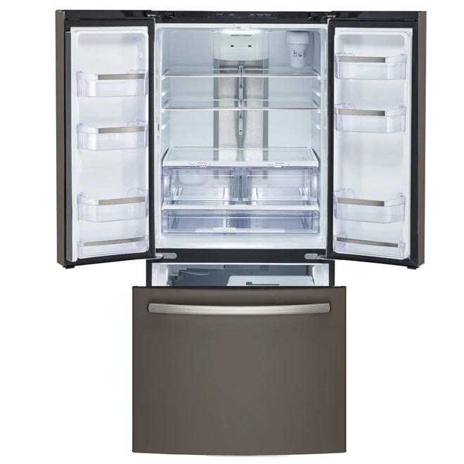 Réfrigérateur à Portes Françaises Profile De GE Avec Technologie FrostGuard, 24,8 Pi³, Ardoise 4 Réfrigérateur à Portes Françaises Profile De GE Avec Technologie FrostGuard, 24,8 Pi³, Ardoise – Image 2