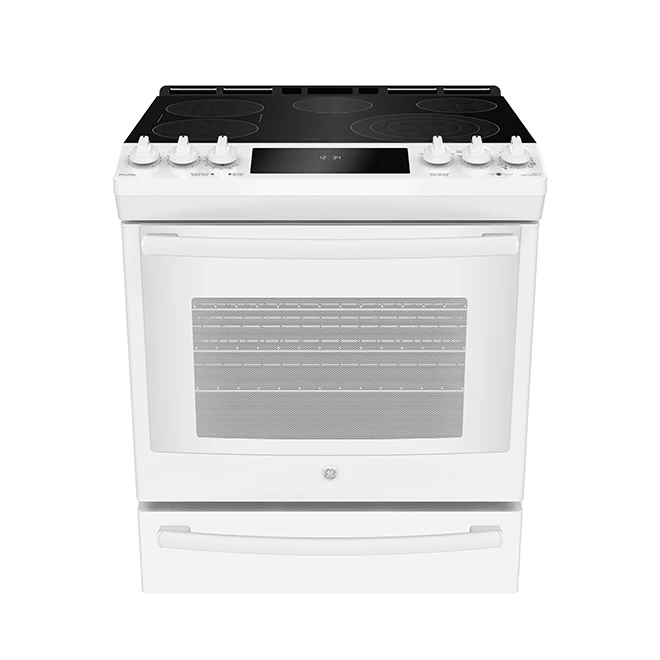 Profile Cuisinière à Convection électrique Encastrée GE, Grilles Ajustables, Autonettoyant, Technologie Android, 6,3 Pi³ 3 Profile Cuisinière à Convection électrique Encastrée GE, Grilles Ajustables, Autonettoyant, Technologie Android, 6,3 Pi³