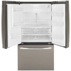 Réfrigérateur à Portes Françaises GE, 36 Po, 25,5 Pi³, Ardoise -Outsunnies Boutique 23085434c L