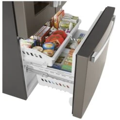 Réfrigérateur à Portes Françaises GE, 36 Po, 25,5 Pi³, Ardoise -Outsunnies Boutique 23085434d L