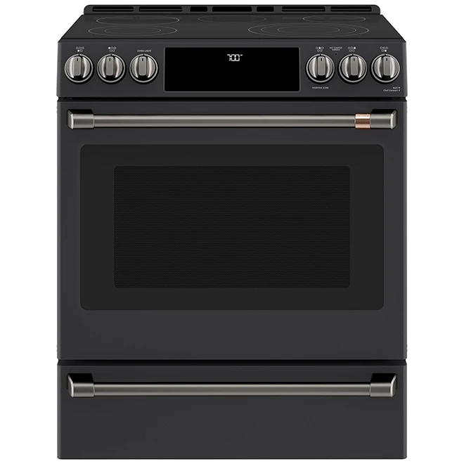 Boutons Et Poignées, Cuisinière GE Café(MD), Noir Brossé 4 Boutons Et Poignées, Cuisinière GE Café(MD), Noir Brossé – Image 2