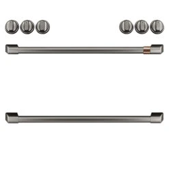 Boutons/poignées, Cuisinière à Gaz GE Café(MD), Noir Brossé