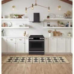 Hotte Cuisinière 30'' Auvent En Verre, 350 Pi³/min Noir Mat -Outsunnies Boutique 23085565d L