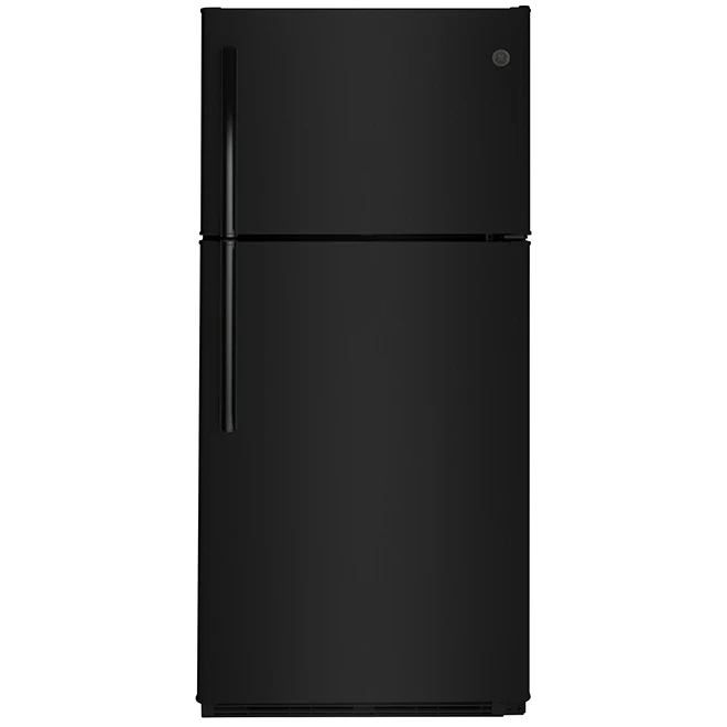 Réfrigérateur à Congélateur Supérieur GE, 30 Po, 18,02 Pi³, Noir 3 Réfrigérateur à Congélateur Supérieur GE, 30 Po, 18,02 Pi³, Noir