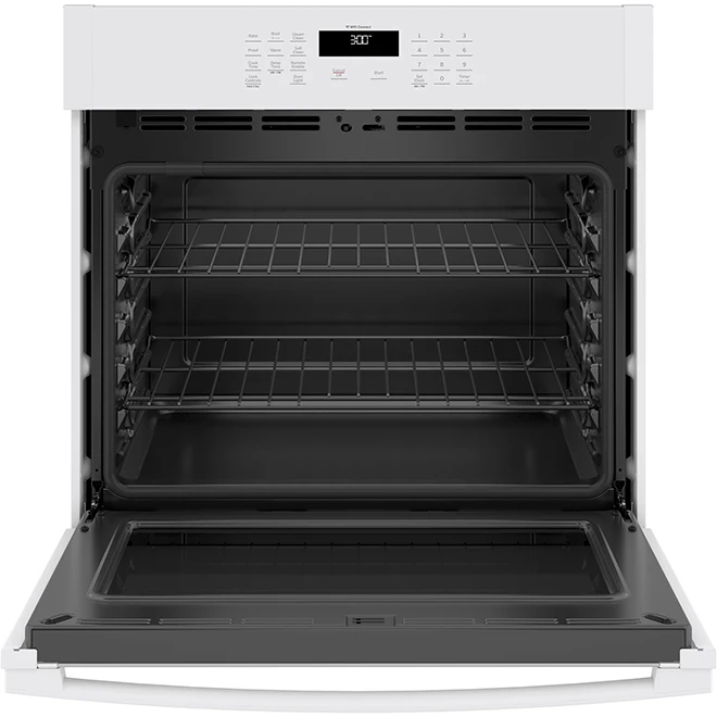 Four Mural électrique GE Autonettoyant, 30po, 5,0 Pi³, Blanc 4 Four Mural électrique GE Autonettoyant, 30po, 5,0 Pi³, Blanc – Image 2