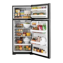 Réfrigérateur à Congélateur Supérieur GE, 16,6 Pi³, Acier Inoxydable -Outsunnies Boutique 23085673d L