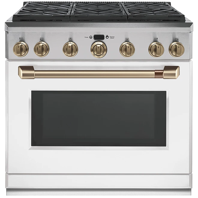 Coup De Pied Pour Cuisinière, Café, Métal, 36'', Blanc Mat 5 Coup De Pied Pour Cuisinière, Café, Métal, 36'', Blanc Mat – Image 3