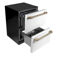 Réfrigérateur Encastré à Tiroir Double, 5,7 Pi³, Blanc Mat -Outsunnies Boutique 23085714d L