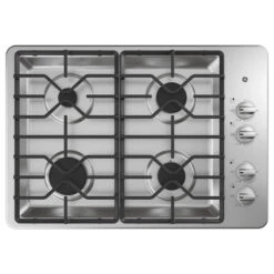 Plaque De Cuisson Encastrée GE Appliances à 4 Brûleurs, 30 Po, Acier Inoxydable