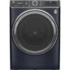 Laveuse à Chargement Frontal GE Appliances, Bleue, 5,8 Pi³, Haute Efficacité, Superposable, Certifiée Energy Star
