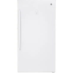 Congélateur Vertical GE Blanc Sans Givre De 17,3 Pi³ Avec Panier Coulissant