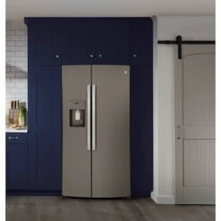 Réfrigérateur Côte-à-côte GE Ardoise De 21,8 Pi³ à Profondeur Comptoir Avec Machine à Glaçons -Outsunnies Boutique 23085859d L