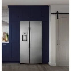 Réfrigérateur Côte-à-côte GE Acier Inoxydable De 21,8 Pi³ à Profondeur Comptoir Avec Machine à Glaçons -Outsunnies Boutique 23085876d L