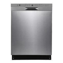 Lave-vaisselle Encastré à Commandes Frontales GE Acier Inoxydable Avec Broyeur D'aliments Piranha