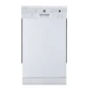 Lave-vaisselle Compact Enccastrable GE, 18 Po, Blanc -Outsunnies Boutique 23086006 L