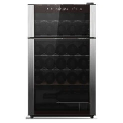 Cellier En Acier Inoxydable à Porte Vitrée GE Profile, 29 Bouteilles