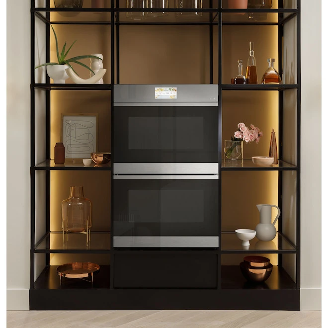 Four à Convection Mural Encastré Double En Acier Inoxydable 30 Po Café, Connexion Wi-Fi, Ouverture Sans Contact, Caméra 7 Four à Convection Mural Encastré Double En Acier Inoxydable 30 Po Café, Connexion Wi-Fi, Ouverture Sans Contact, Caméra – Image 5