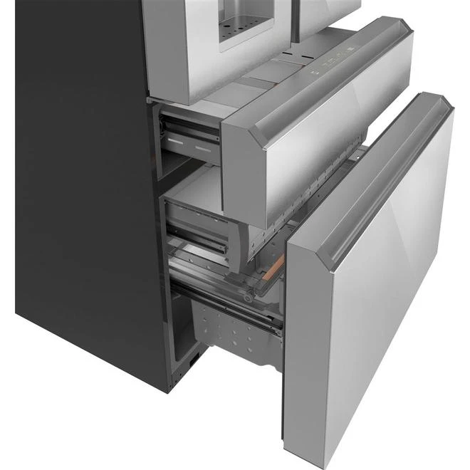 Réfrigérateur Wi-Fi 2 Portes à 2 Tiroirs Et Congélateur Inférieur Platine 36 Po 22,3 Pi³ Café, Distributeur Eau/glace 4 Réfrigérateur Wi-Fi 2 Portes à 2 Tiroirs Et Congélateur Inférieur Platine 36 Po 22,3 Pi³ Café, Distributeur Eau/glace – Image 2