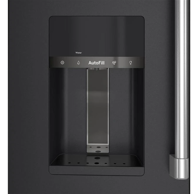 Réfrigérateur Deux Portes à 2 Tiroirs Et Congélateur Inférieur Noir Mat 36 Po Café, Distributeur Externe D'eau Filtrée 6 Réfrigérateur Deux Portes à 2 Tiroirs Et Congélateur Inférieur Noir Mat 36 Po Café, Distributeur Externe D'eau Filtrée – Image 4