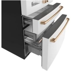 Réfrigérateur Wi-Fi Deux Portes à 2 Tiroirs Et Congélateur Inférieur Blanc 36 Po Café, 22,3 Pi³ -Outsunnies Boutique 23086134c L