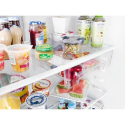 Réfrigérateur à Congélateur Supérieur De Whirlpool, 30 Po, 2 Bacs à Humidité Contrôlée - 18,2 Pi³, Noir -Outsunnies Boutique 30005058d L