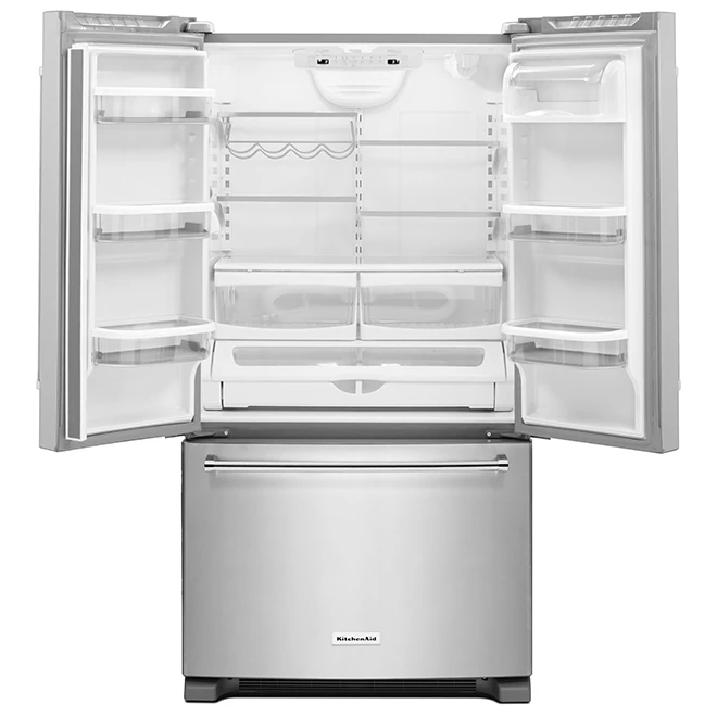 Réfrigérateur à Portes Françaises KitchenAid, 36 Po, 20 Pi³, Acier Inoxydable 5 Réfrigérateur à Portes Françaises KitchenAid, 36 Po, 20 Pi³, Acier Inoxydable – Image 3