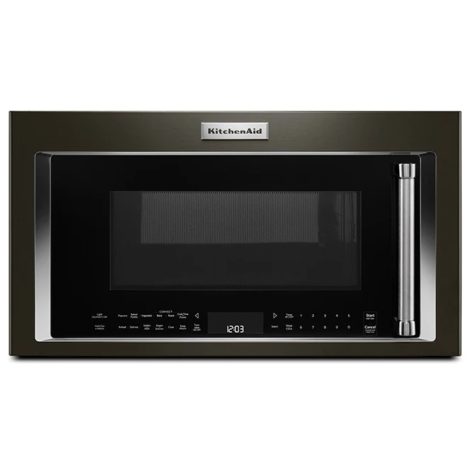 Four à Micro-ondes à Convection Avec Hotte Intégrée KitchenAid, 1000 W, 1,9 Pi³, Acier Inoxydable Noir 3 Four à Micro-ondes à Convection Avec Hotte Intégrée KitchenAid, 1000 W, 1,9 Pi³, Acier Inoxydable Noir