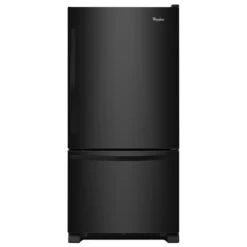 Réfrigérateur à Congélateur En Bas Whirlpool Avec Machine à Glace Intégrée, 33 Po, 22 Pi³, Noir