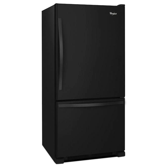 Réfrigérateur à Congélateur En Bas Whirlpool Avec Machine à Glace Intégrée, 33 Po, 22 Pi³, Noir 6 Réfrigérateur à Congélateur En Bas Whirlpool Avec Machine à Glace Intégrée, 33 Po, 22 Pi³, Noir – Image 4