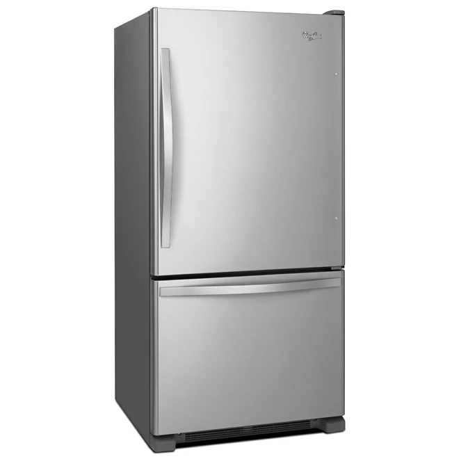 Réfrigérateur à Congélateur En Bas Whirlpool, Homologué ENERGY STAR, 33 Po, 22 Pi³, Acier Inoxydable 4 Réfrigérateur à Congélateur En Bas Whirlpool, Homologué ENERGY STAR, 33 Po, 22 Pi³, Acier Inoxydable – Image 2