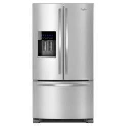 Réfrigérateur Whirlpool à Portes Françaises, 36 Po, 25 Pi³, Acier Inoxydable