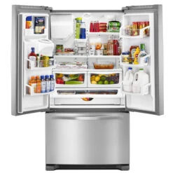 Réfrigérateur Whirlpool à Portes Françaises, 36 Po, 25 Pi³, Acier Inoxydable -Outsunnies Boutique 30005555d L