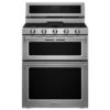 KitchenAid Cuisinière Biénergie, Gaz/convection, Four Double, 6,7 Pi³ 1 KitchenAid Cuisinière Biénergie, Gaz/convection, Four Double, 6,7 Pi³ -Outsunnies Boutique 30005583 L
