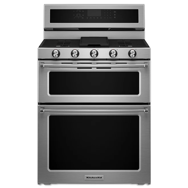 KitchenAid Cuisinière Biénergie, Gaz/convection, Four Double, 6,7 Pi³ 3 KitchenAid Cuisinière Biénergie, Gaz/convection, Four Double, 6,7 Pi³
