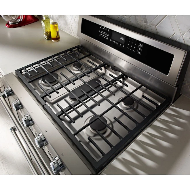 KitchenAid Cuisinière Biénergie, Gaz/convection, Four Double, 6,7 Pi³ 5 KitchenAid Cuisinière Biénergie, Gaz/convection, Four Double, 6,7 Pi³ – Image 3