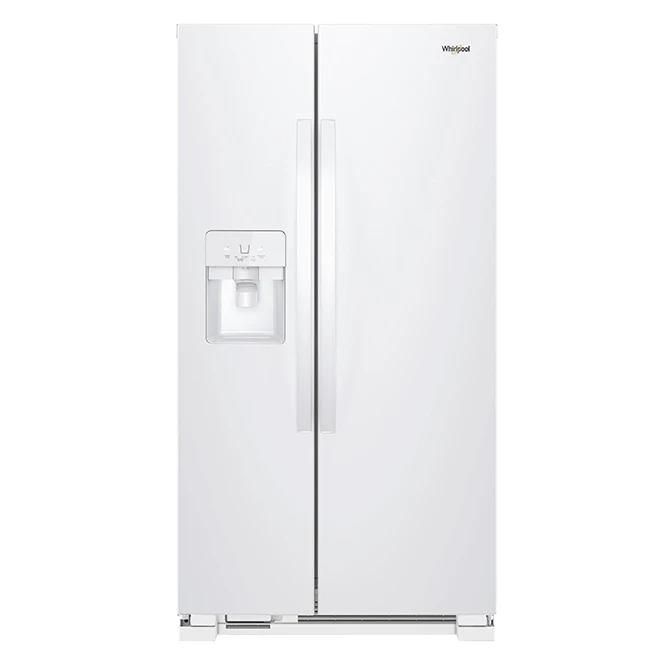 Réfrigérateur Avec Portes Côte-à-côte Et Machine à Glaçons Par Whirlpool, 36 Po, 24,5 Pi³, Blanc 3 Réfrigérateur Avec Portes Côte-à-côte Et Machine à Glaçons Par Whirlpool, 36 Po, 24,5 Pi³, Blanc
