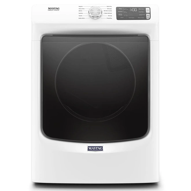Sécheuse électrique Maytag Avec Cycle Suralimenté, 7.3 Pi³, Blanche 3 Sécheuse électrique Maytag Avec Cycle Suralimenté, 7.3 Pi³, Blanche