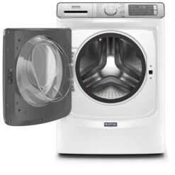 Laveuse Intelligente 14 Cycles à Chargement Frontal Maytag, 27 Po, 5,8 Pi³, Blanc -Outsunnies Boutique 30005847b L