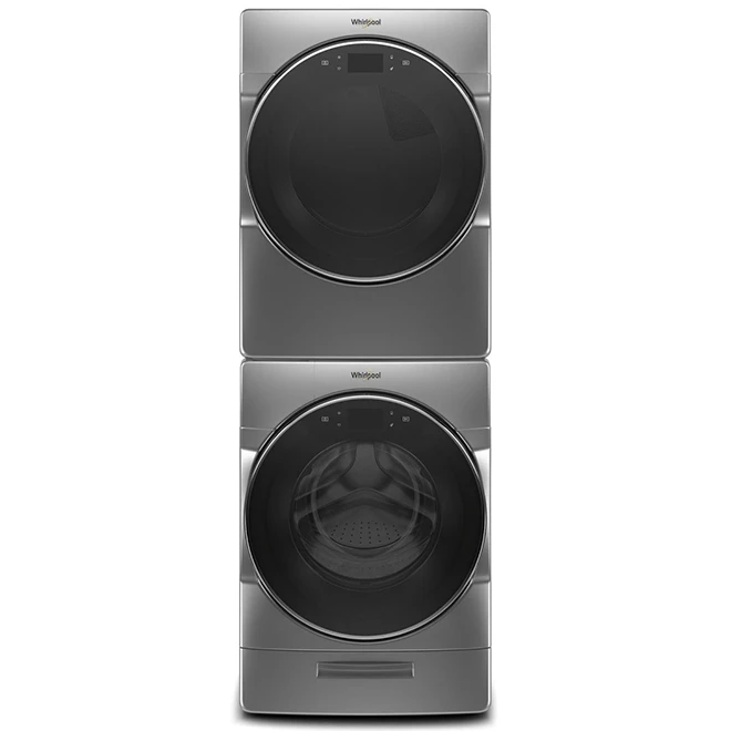 Laveuse HE Connectée Wi-Fi à Chargement Frontal Whirlpool, 5,8 Pi³, Ombre Chromé 5 Laveuse HE Connectée Wi-Fi à Chargement Frontal Whirlpool, 5,8 Pi³, Ombre Chromé – Image 3