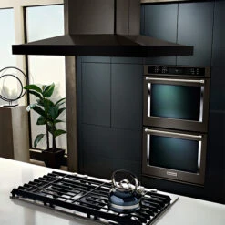 Hotte De Cuisine KitchenAid Pour îlot, 36", 600 PCM, Inox Noir -Outsunnies Boutique 30005878d L