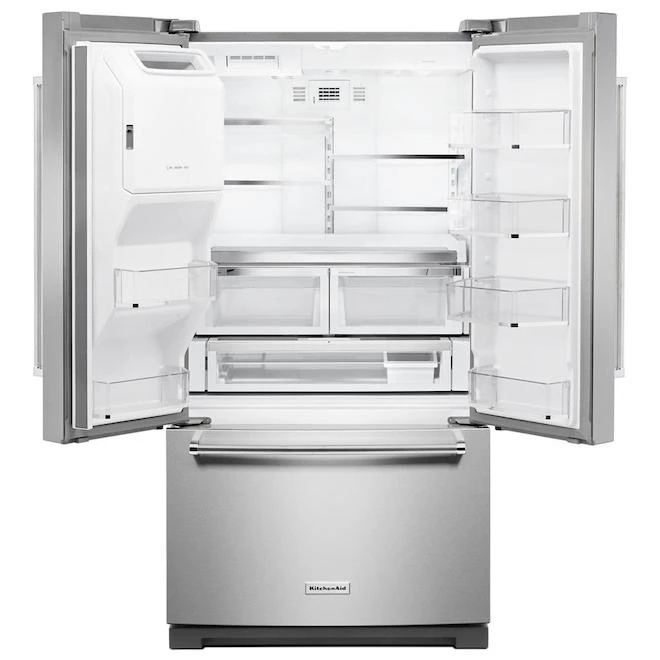 Réfrigérateur à Portes Françaises KitchenAid Avec Fini PrintShield, 36 Po, 26,8 Pi³, Acier Inoxydable 6 Réfrigérateur à Portes Françaises KitchenAid Avec Fini PrintShield, 36 Po, 26,8 Pi³, Acier Inoxydable – Image 4