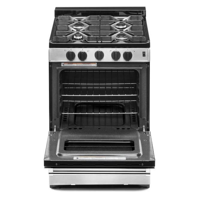 Cuisinière Au Gaz Autoportante Whirlpool, 24", 3 Pi³, Inox 6 Cuisinière Au Gaz Autoportante Whirlpool, 24", 3 Pi³, Inox – Image 4